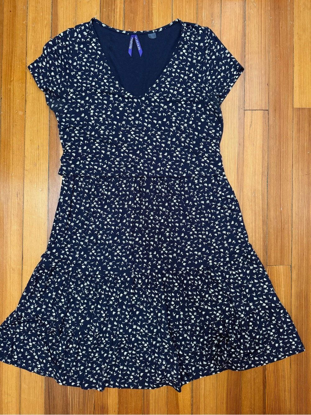 Seraphine Navy Floral Maternity and Nursing Dress